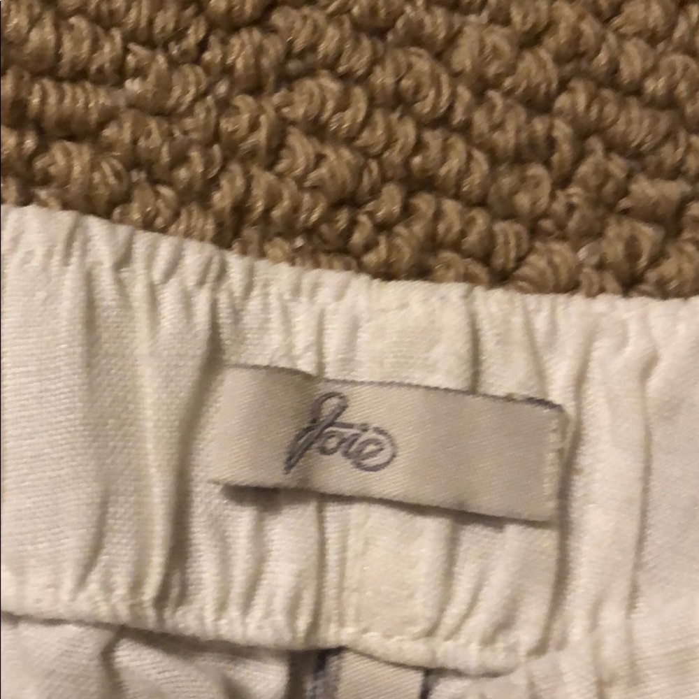 Joie White Linen Shorts
